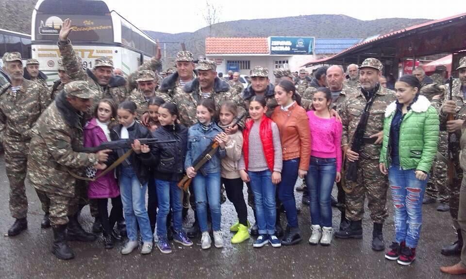 When photos speak louder than words:

Photo 1: Armenian nationalist burns national flag of #Azerbaijan
Photo 2: Young Armenian wearing t-shirt with the name of #ASALA terrorist organization on it
Photo 3: Manifestation of racial discrimination
Photo 4: Child soldiers of #Armenia