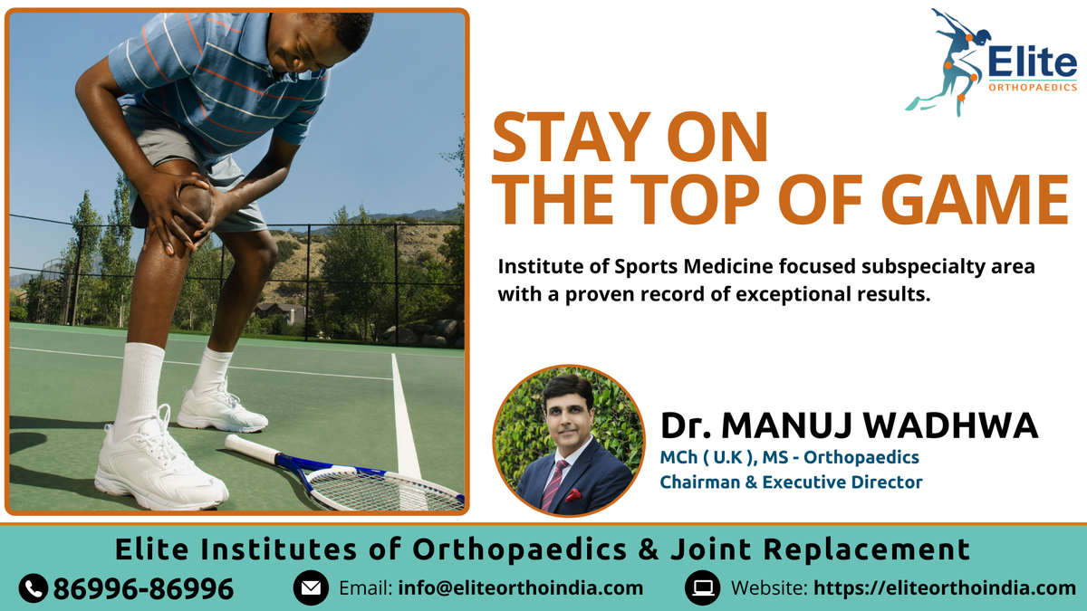 DrManujWadhwa's tweet photo. Stay On Top of #Game

Institute of #SportsMedicine focused subspecialty area with a proven record of exceptional results

86996-86996

#NaturalKneeResurfacing  #KneeReplacement #BestOrthopaedicsSurgeon #BestKneeReplacement #Panchkula #Chandigarh #DrManujWadhwa #EliteOrthopaedics https://t.co/LMbCPpo18l