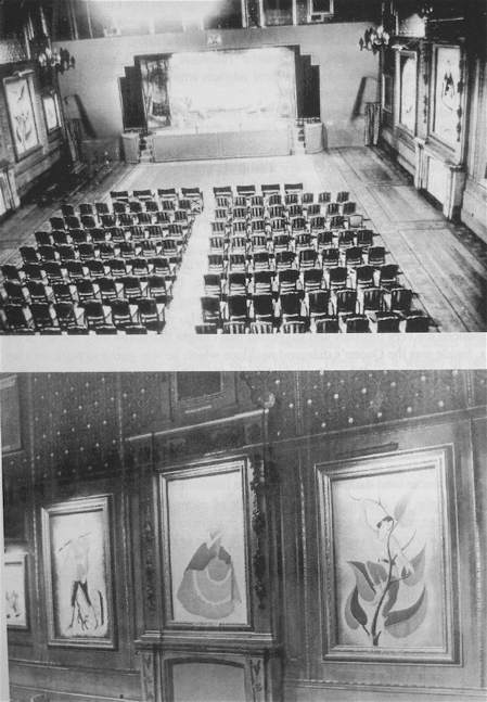 Teenage evacuee Claude Whatham was asked to recreate fairy-tale characters. After the war the portraits by Sir Thomas Lawrence were returned to the Chamber. The panto pics have been revealed just once since the war, following the fire of 19921  @RCT2  https://www.tapatalk.com/groups/theroyalwindsorforum/claude-watham-and-the-waterloo-chamber-pantomime-p-t2428.html