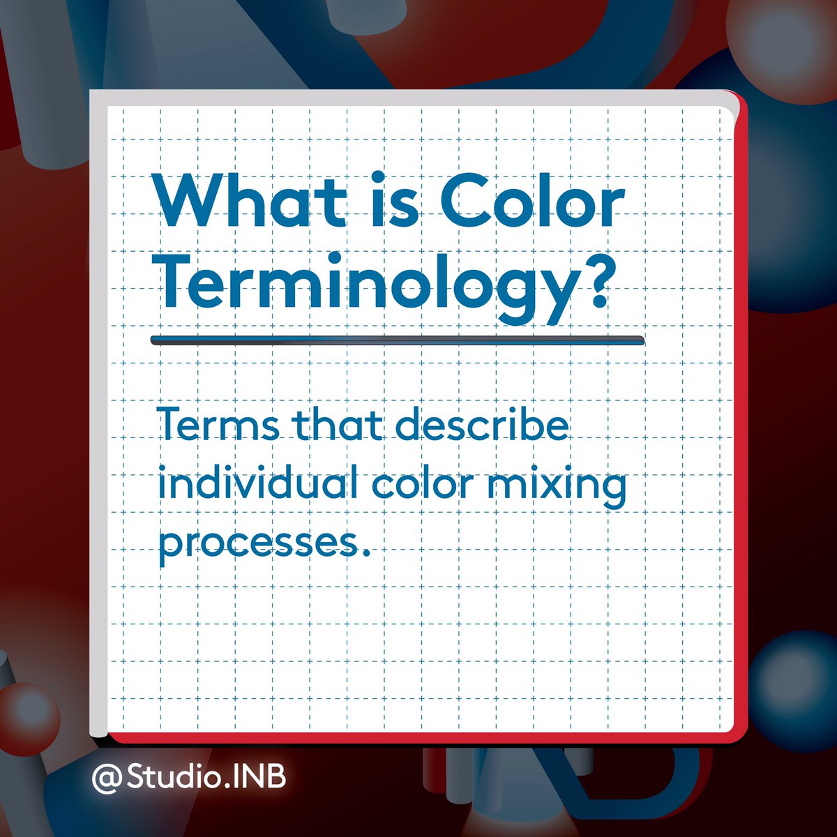 design_inb's tweet photo. Colour Theory - Color Terminology

If you want to be more effective in using color, there are some concepts you need to know,as well as color theory terminology.

#DesignStudio #Bēhance #Dribbbleshot #Creative #CreativeAgency #DesignInspiration https://t.co/sMJK34qino