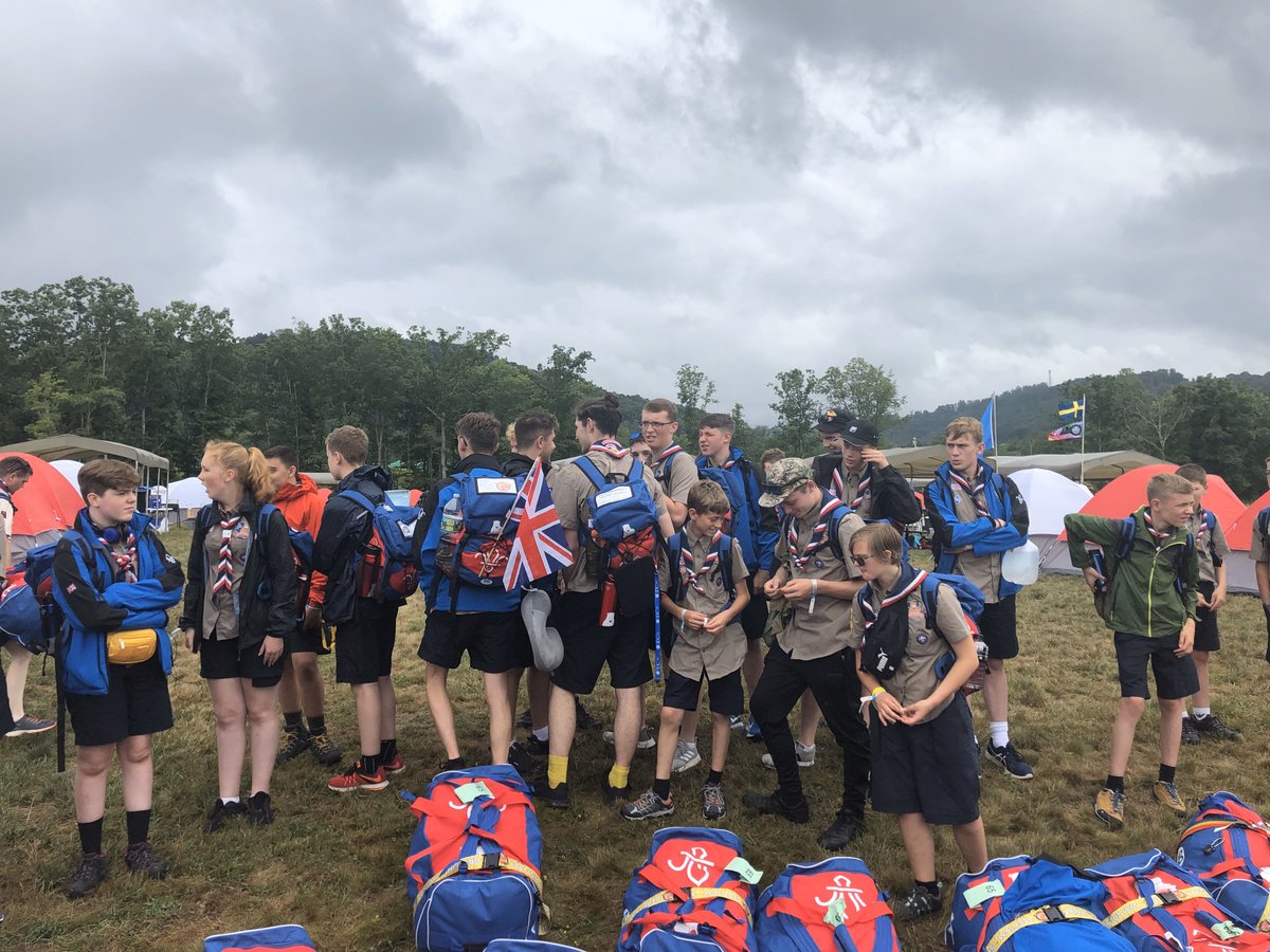 SurreyGryffins's tweet photo. Day 3.
After i think one of the best breakfasts of the jamboree we headed off to the Bechtel Summit Reserve for the jamboree! After winning a coach karaoke competition with @jambounit64  and @jambounit66 we set up our camp. Who can remember the jamboree rain?! #UK24WSJ #TB https://t.co/meqwlsoQ26
