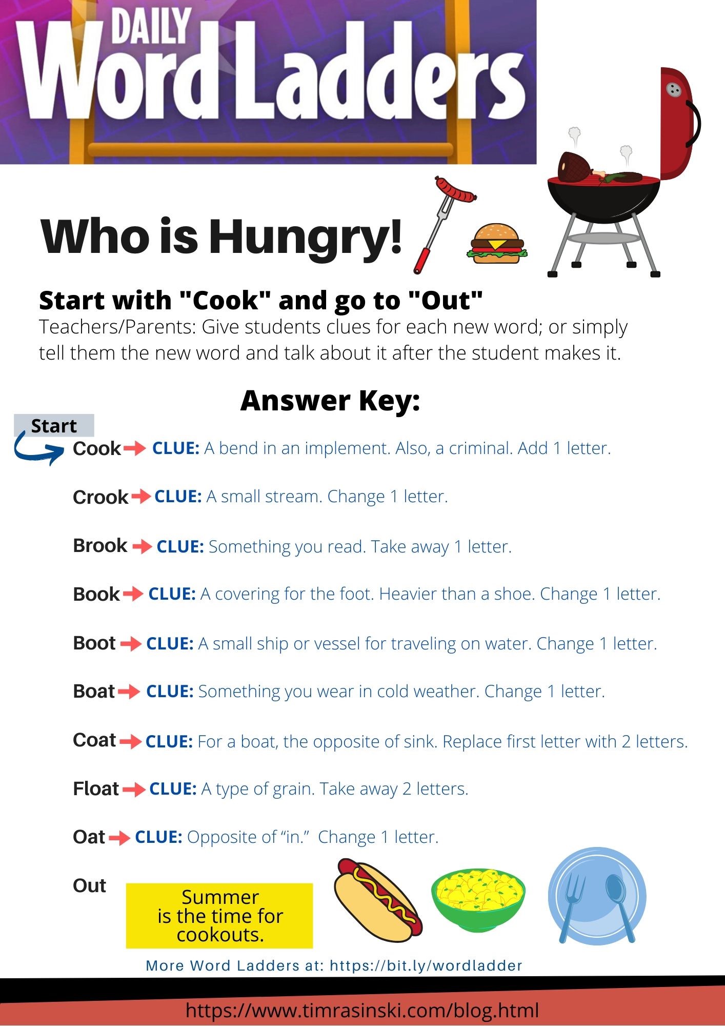 Tim Rasinski On Twitter 1 Of 2 It s Word Ladder Wednesday Here s My Tim rasinski on twitter 1 of 2 it s word ladder wednesday here s my