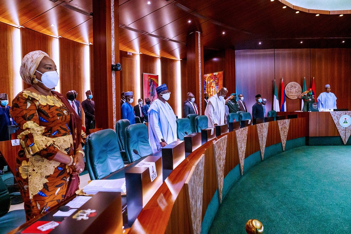 BNMC_Borno's tweet photo. President @MBuhari presides over a Virtual meeting of the Federal Executive Council in State House on 22nd July 2020. https://t.co/5GyLBcI5eh