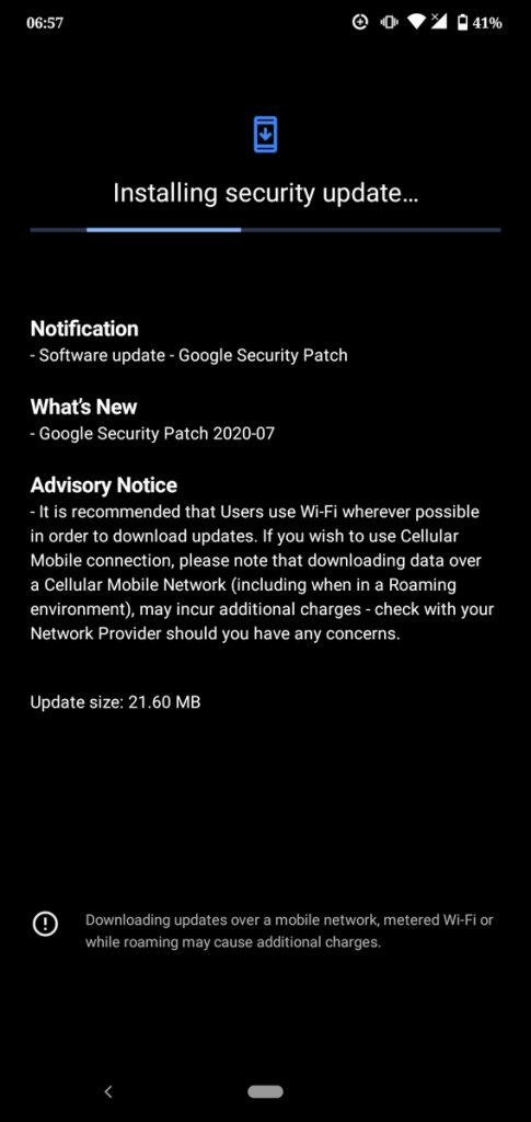 RaghavTechie's tweet image. Nokia 2.2 receiving July Security patch.

#Nokia #Nokia2dot2 
@nokia 
@NokiaMobile 
@NokiamobileIN