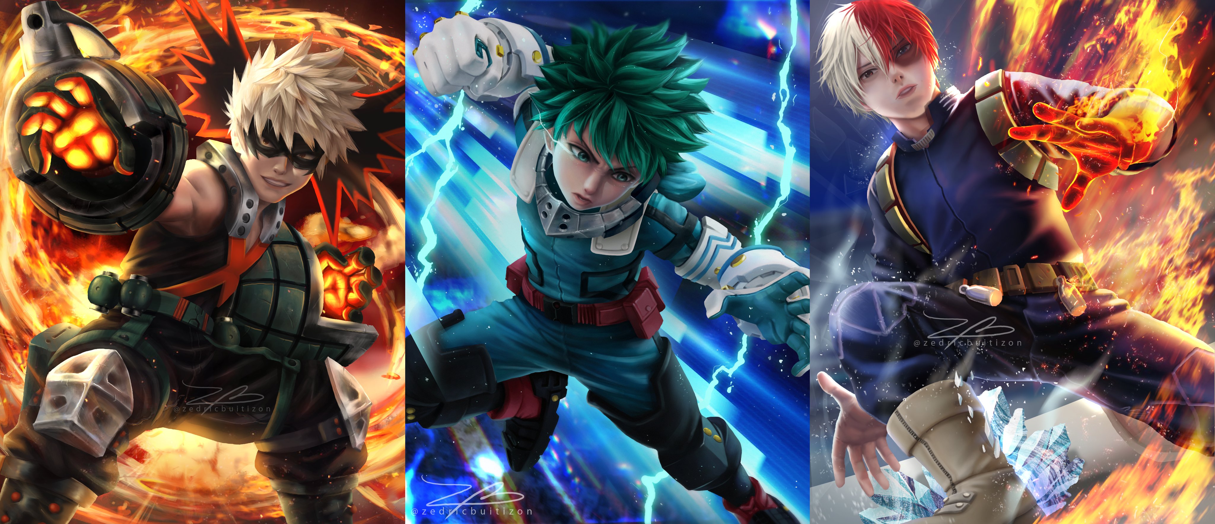 تويتر zeduriku ℂ𝕆𝕄𝕄𝕊 𝕆ℕ𝔾𝕆𝕀ℕ𝔾 على تويتر the big three ig zedricbuitizon deku bakugo shoto bnha mha fanart digitalart anime artph splashart https t co x00nmtrkfj