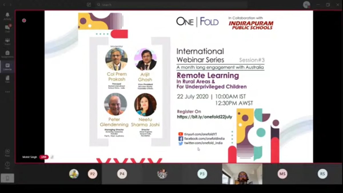 IprmGrp's tweet image. A few glimpses of the #Session03 of the month-long #InternationalWebinarSeries held on July 22, 2020, on Remote learning in Rural areas &amp;amp; for Underprivileged Students!! #IndirapuramSchools 
@ncert @DrRPNishank