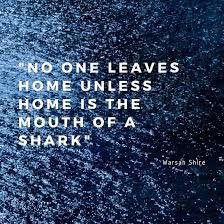 We left the mouth of the shark to seek a new home. We are not the sharks, we left the shark back in Nigeria. We found new homes and we are grateful for your accommodation. If you also want to make money from Nigeria, hit us up. We are now your family.