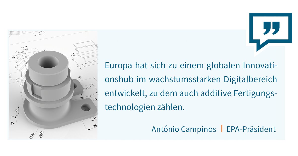 Deutschland ist Innovationstreiber auf dem Gebiet der additiven Fertigung. Zu diesem Ergebnis kommt das Europäische Patentamt in der aktuellen Studie „Patente und additive Fertigung – Trends bei 3D-Druck-Technologien“. ingenieur.de/technik/fachbe… #additivemanufacturing #EPA #3DDruck