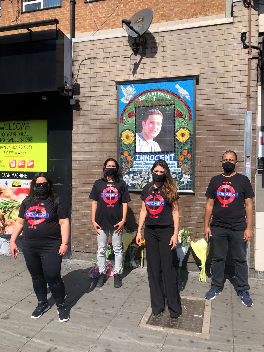 Today we gathered at Stockwell to mark 15 years since Jean Charles de Menezes was killed by the Metropolitan police. No officers were ever charged for his murder. Working with his family has been one of the great honours of my life. Here’s a short thread about  #justice4jean (1)