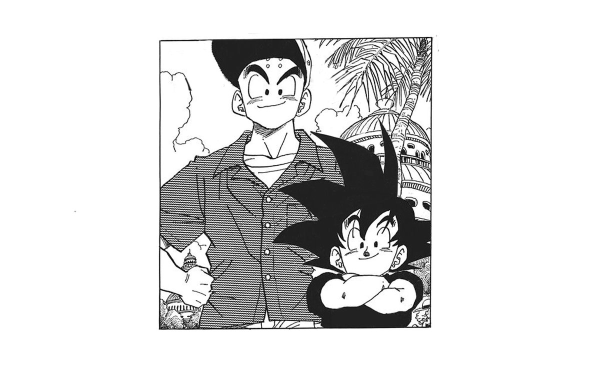 lonely_heheh's tweet photo. Goku and his best friend Krillin, just like you remember them https://t.co/pqeaxz59DC