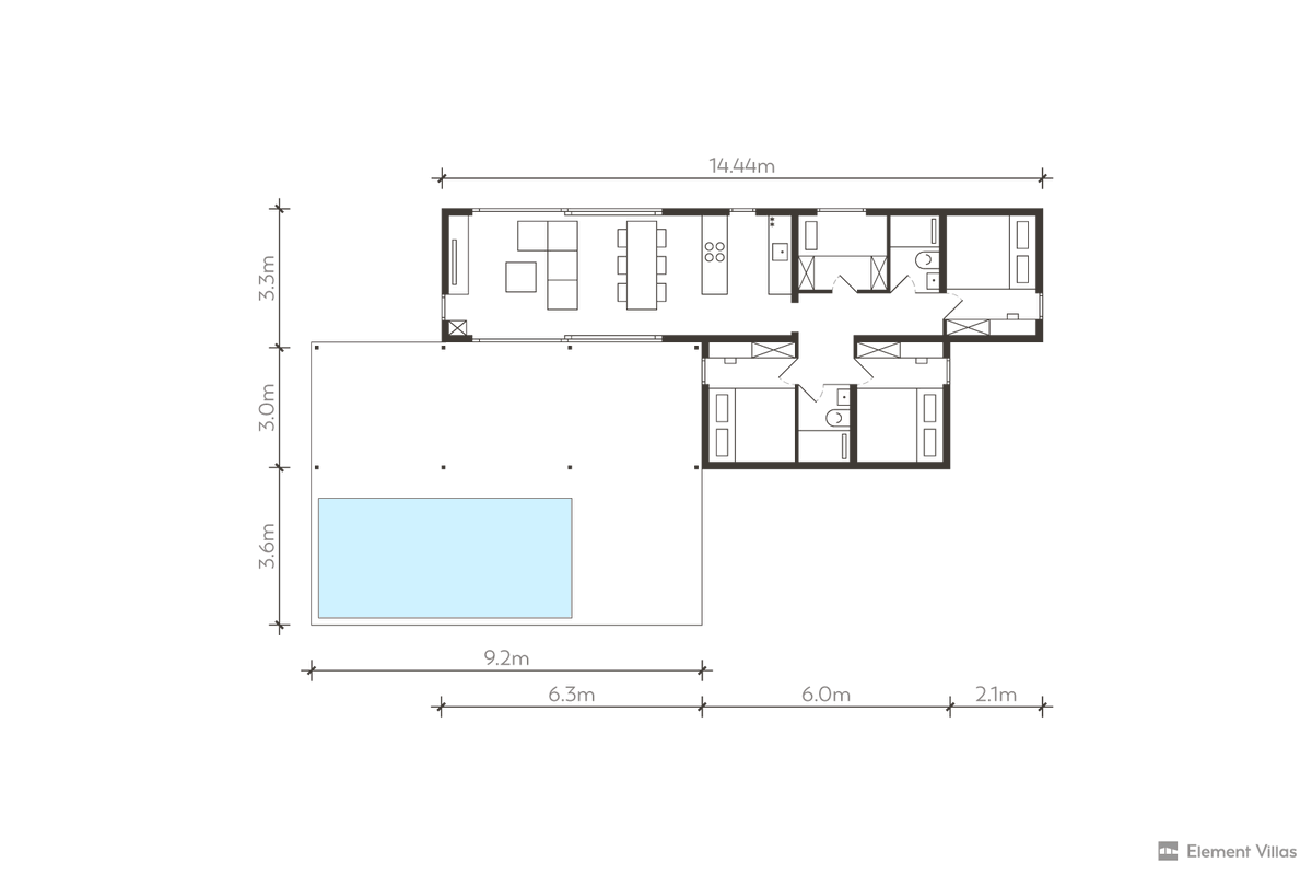 ElementVillas's tweet photo. [Wednesday Villa]
Our houses are well designed, long-lasting, and technologically advanced.
But their biggest advantages are:
- price, speed of construction/installation

Get your own House 3.5 - quick and affordable! 
> https://t.co/UU1wVu1PsO https://t.co/6sJ9wyXplz