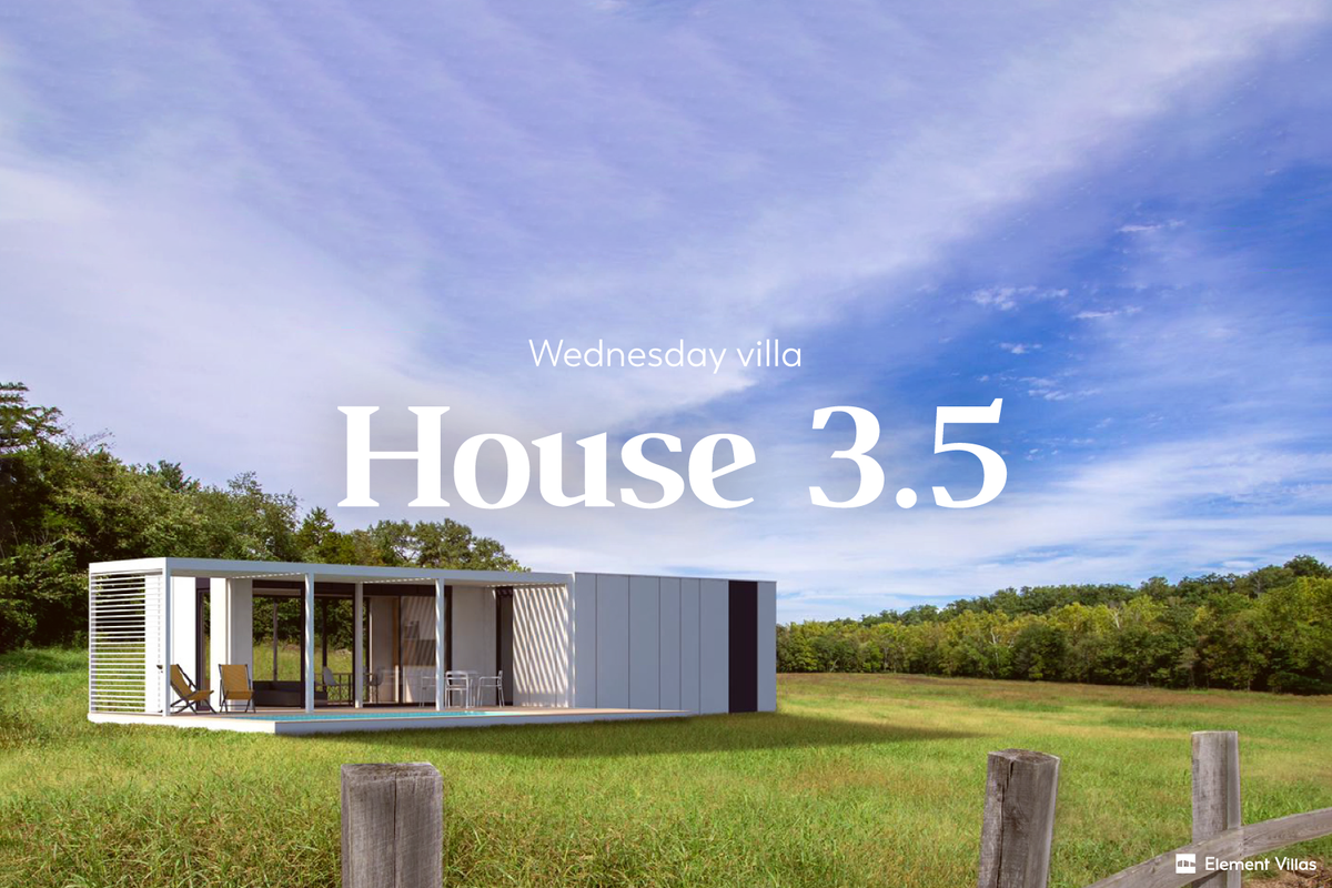 ElementVillas's tweet photo. [Wednesday Villa]
Our houses are well designed, long-lasting, and technologically advanced.
But their biggest advantages are:
- price, speed of construction/installation

Get your own House 3.5 - quick and affordable! 
> https://t.co/UU1wVu1PsO https://t.co/6sJ9wyXplz