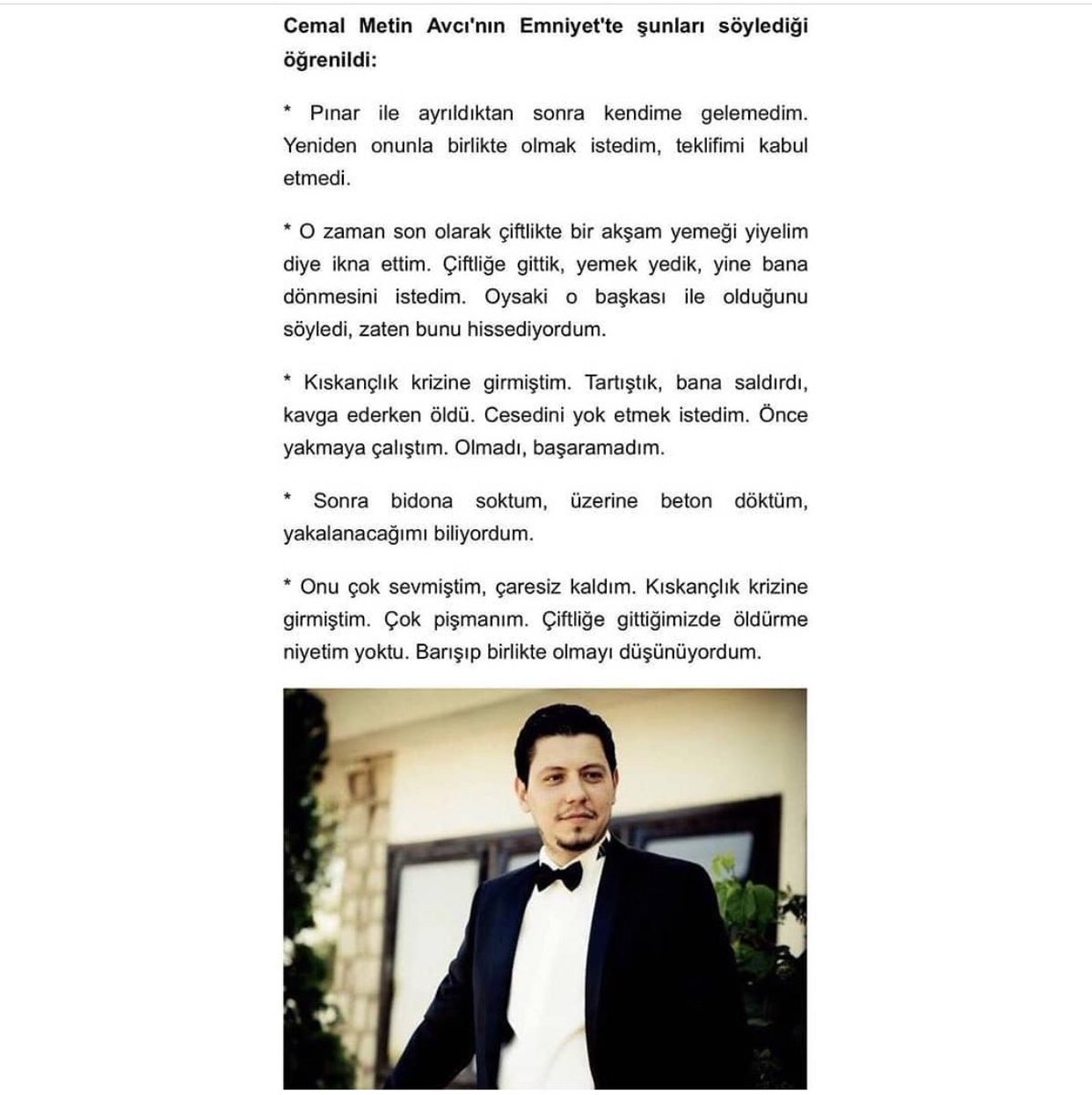 Katil C.M.A değil Cemal Metin Avcı deşifre edilsin artık bu caniler 😡