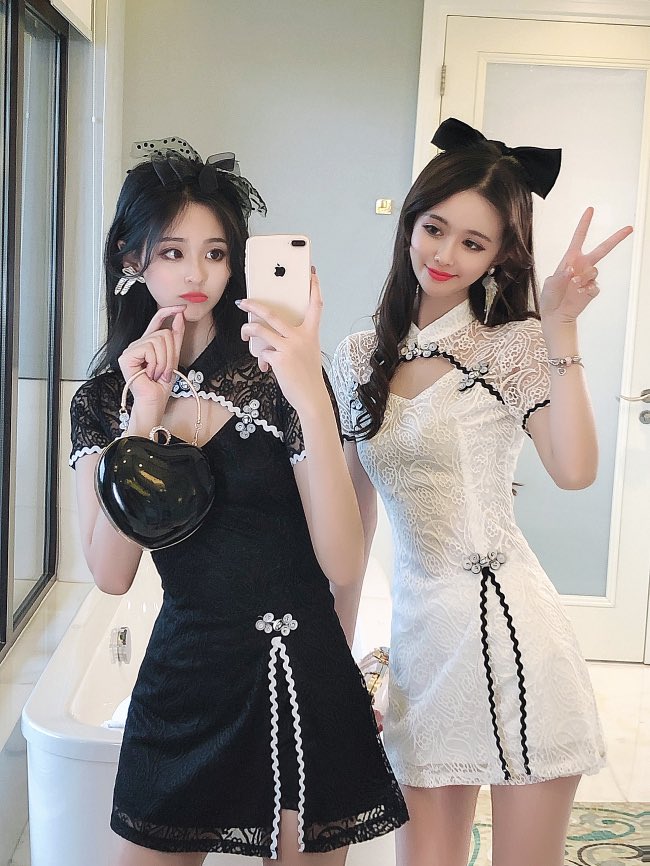💛NEW ITEM💛 モノクロリンクコーデが可愛い❤︎ 私服系チャイナドレス