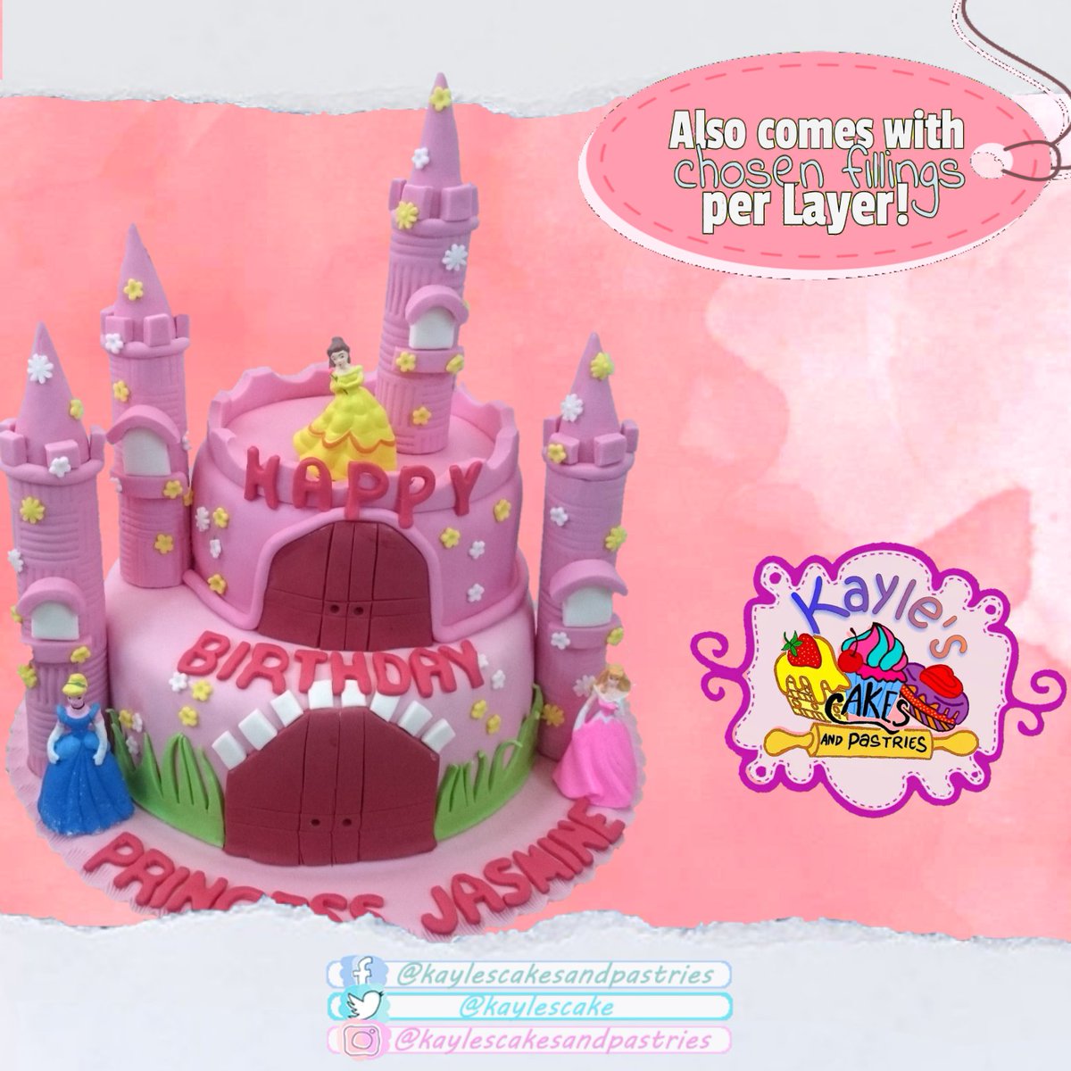 kaylescake's tweet photo. Looking for cakes?
Order now and we will 𝒄𝒓𝒆𝒂𝒕𝒆 𝒚𝒐𝒖𝒓 𝒔𝒘𝒆𝒆𝒕 𝒔𝒕𝒚𝒍𝒆 𝒐𝒇 𝒑𝒆𝒓𝒇𝒆𝒄𝒕𝒊𝒐𝒏 𝒇𝒐𝒓 𝒂𝒍𝒍 𝒐𝒄𝒄𝒂𝒔𝒊𝒐𝒏! 💯🙆
#Kayle'sCakesAndPastries
#CustomizedCakes⠀
#DesignCakes
#ThemedCakes
#FondantCakes⠀
#Boiled-IcingCakes
#Pink-ThemedCakes https://t.co/sCzGWGL9cL