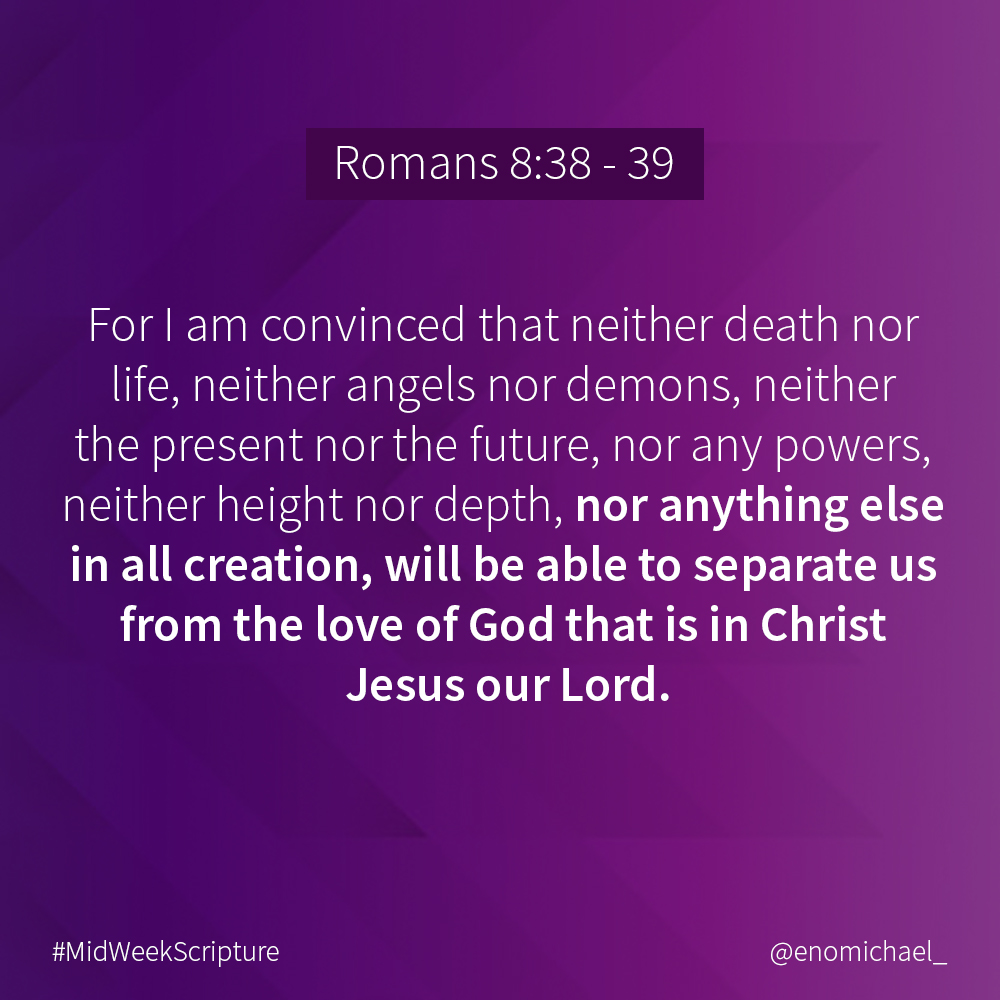enomichael_'s tweet photo. God loves you more in a moment than anyone could in a life time ❤️
#MidWeekScripture #WARshipper https://t.co/f2UPTCZC88