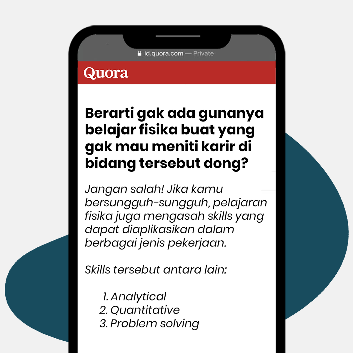 LP3I_Indonesia's tweet photo. Simak selengkapnya postingan ini agar kamu yang punya pelajaran fisika di sekolah tidak lagi bermalas-malasan!
.
#lp3i #beranipunyaskill #vokasi #kuliahkerja #beraniberkembang #beraniberkarya #kerja https://t.co/HcBnjrlDpW