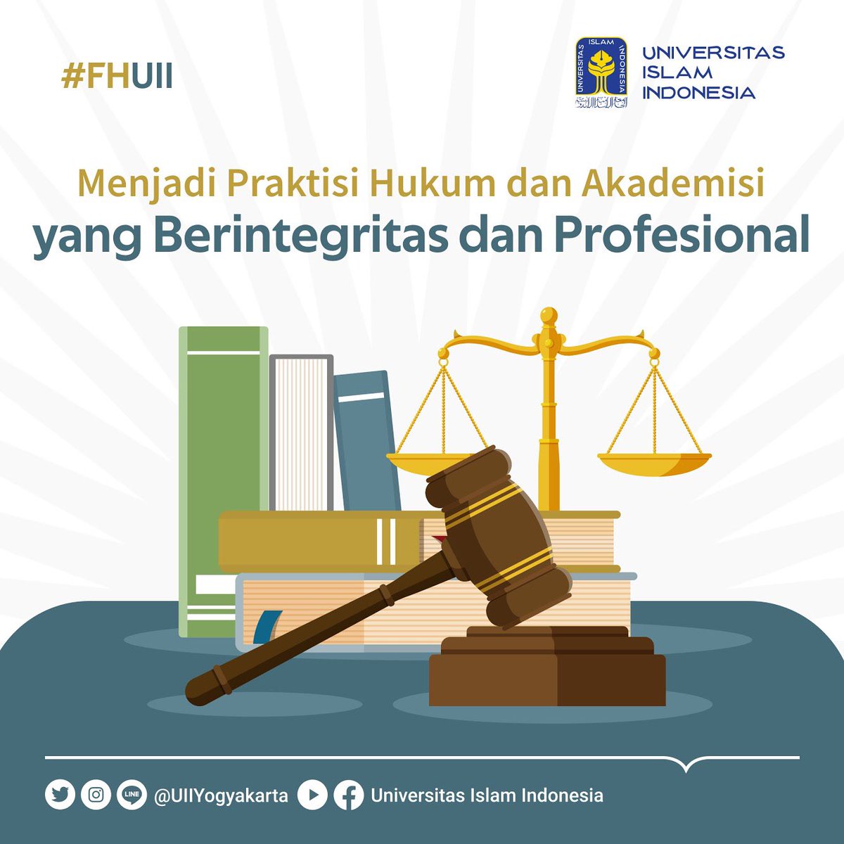 UIIYogyakarta's tweet photo. Assalamu'alaikum, Sob!

Punya cita-cita menjadi Hakim/Pengacara/Ahli Hukum yang kompeten? Yuk! Bergabung dengan Fakultas Hukum UII.

Pastikan untuk menyimak informasi ini dengan baik ya!

Sobat dari FH UII mana nih suaranya~

#FHUII
#FakultasHukum
#KampusUII
#UIIYogyakarta https://t.co/g7yyWTIBBz