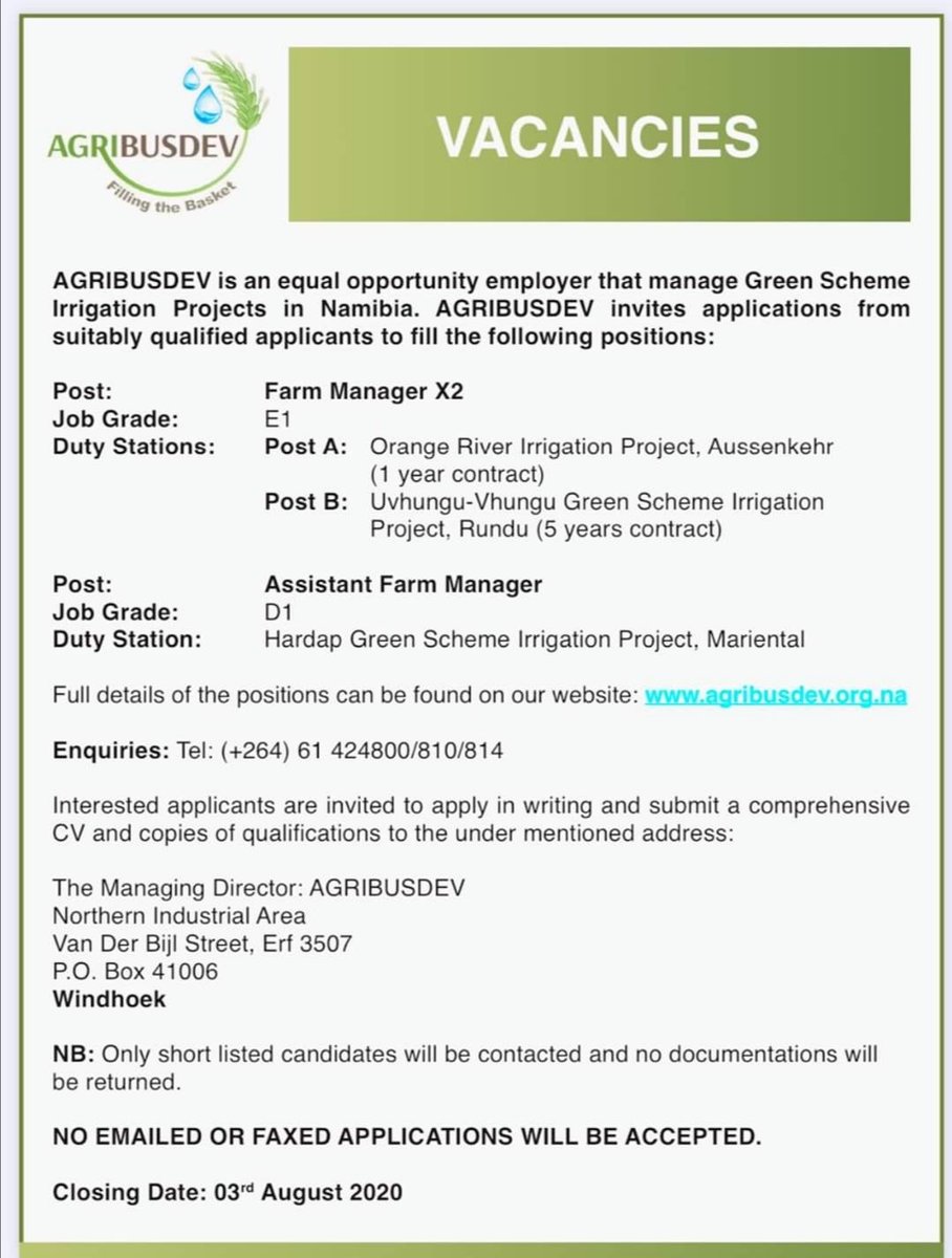 AGRIBUSDEV's tweet photo. We are hiring!! https://t.co/e3tG2TvWvR