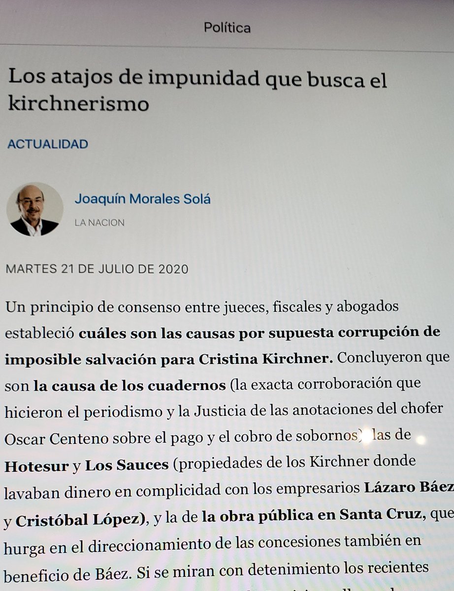 Ojo que Morales Solá ya tiene un grupo de amigos fiscales y jueces que te juzgan sin necesidad de un juicio oral. ¿No es genial? #nuevajusticia