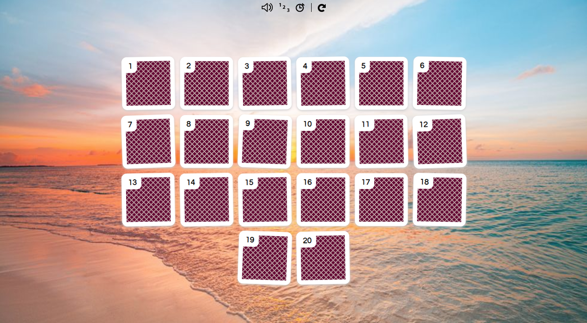 flippitynet's tweet photo. By request you can now use your own background images in Flippity Matching Game. Grab a new template or add an image URL to cell B5 on the options tab. https://t.co/X7DeXqWsvo