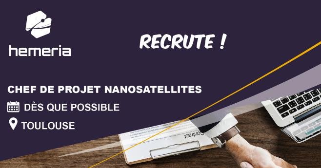 Matthieu_Compin's tweet photo. #BreakingNews @HEMERIA1 recrute un Chef de Projet Nanosatellite (H/F) en CDI
📆 ASAP
📍 Toulouse
Plus d'info 👉 https://t.co/3Vg3t9zpBA
#Job #chefprojet #Toulouse #nanosatellite #cubesat https://t.co/lUWNVovLS8