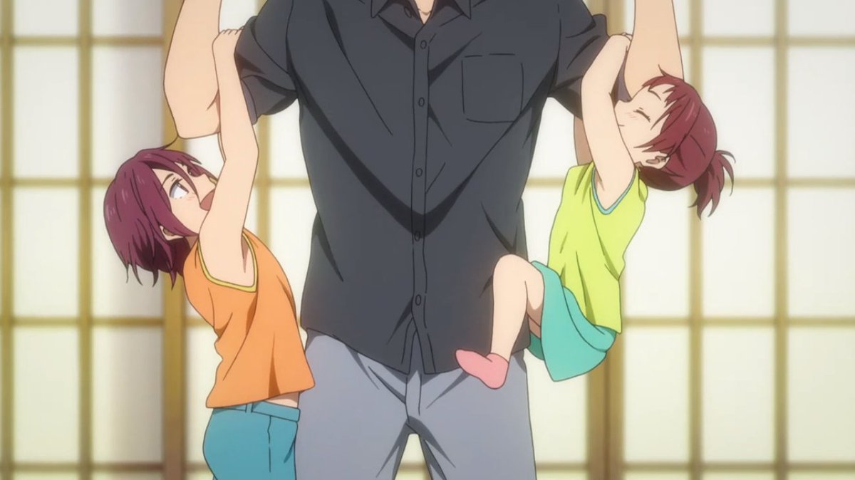 thread of matsuoka sibling but as you scroll down they grow older together with their dad