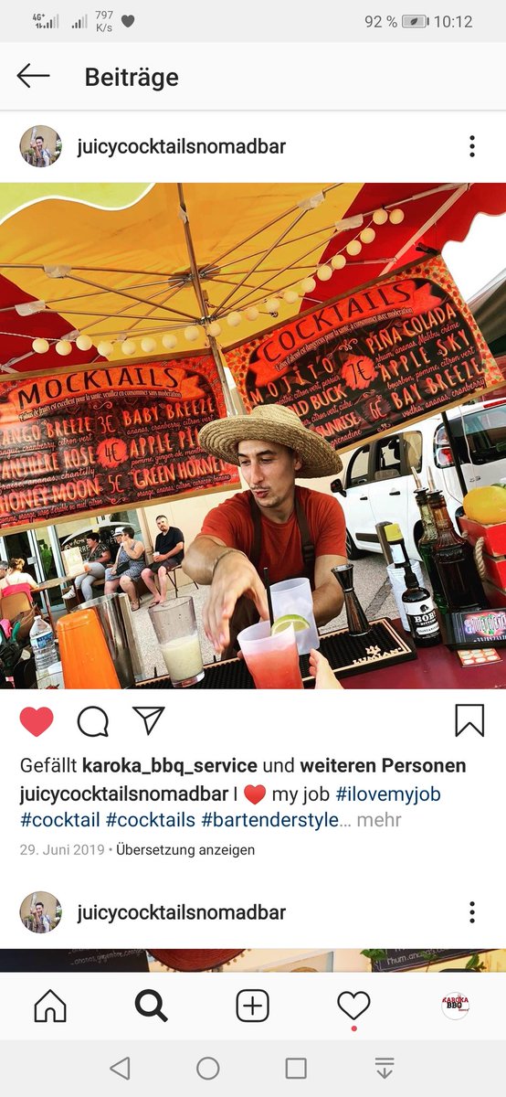 Karoka237's tweet photo. Le 23, 24 et 25 juillet.
Accompagnz l'un de ces délicieux plats🍔🥓🥩🌮🍗 d'un cocktail 🍸🍹 fait par notre invité de Juicy Cocktails Nomad Bar (Barman Mael).
#youneedit #camburger #karoka237 #karaoke #cocktailsnight #funtime #relaxitsjustheatandmeat #juicycocktailsnomadbar https://t.co/GDzLjFVv39