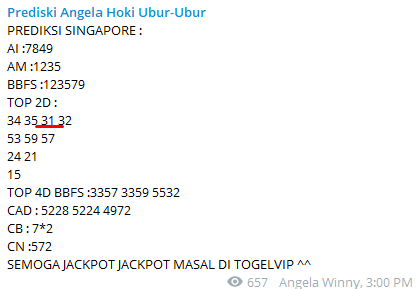 KakekKembar's tweet photo. SINGAPORE POOLS RESULT 3731SAH.. SELAMAT UNTUK MEMBER TOGELVIP YANG MENDAPATKAAN JACKPOT PAUS BOKSU ^^

LInk register : https://t.co/DqOIbgOHrG 
#togelvip #prediksitogel #togelovers #togelsgp #togelsingapore https://t.co/ES4xuebkgt