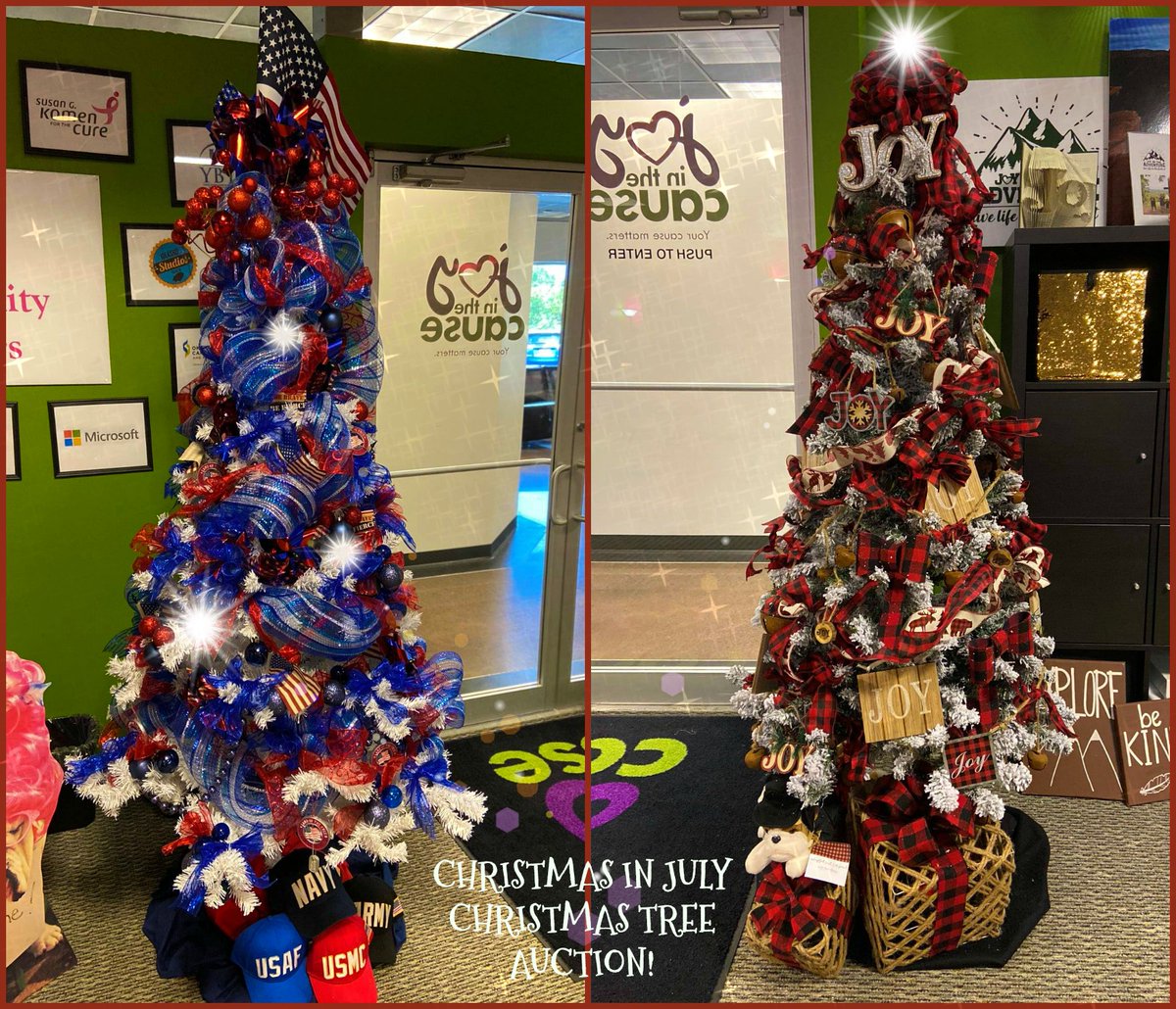 JoyInTheCause's tweet photo. Check out our JITC Christmas in July!  You can win these amazing fully decorated Christmas trees (and all underneath!) We have Christmas Mavis dogs ready to go as well!  Just go to this link for details! https://t.co/nCmAL7DXXW https://t.co/Z7yieH0KKJ