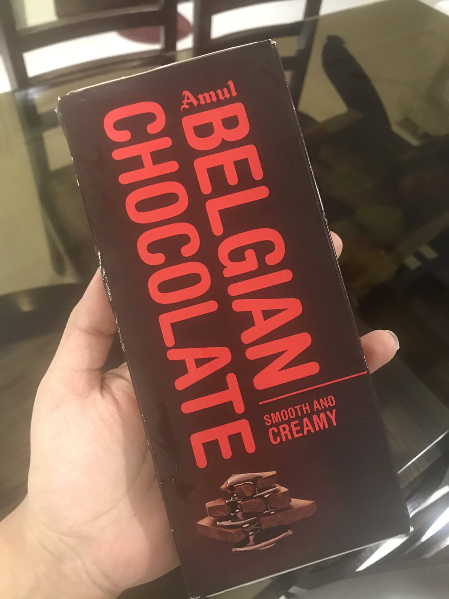 Belgian Chocolate: I want to love it, but I’m conflicted because while it tastes like a lovely fudge, the milk to chocolate ratio is higher and I’ve been ruined (by Amul only) in the favour of dark chocolate?