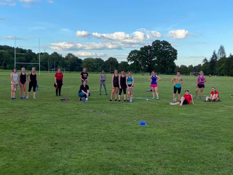 LisaForey's tweet photo. Ah the joys of preseason hockey fitness 😬. I’d like to say it wasn’t a killer but that would be a lie..thanks to @forey_forey for taking Monday night sessions. Bring on next week!! @GwentHockeyClub #lotsofrunning https://t.co/TyjoxsSuJJ