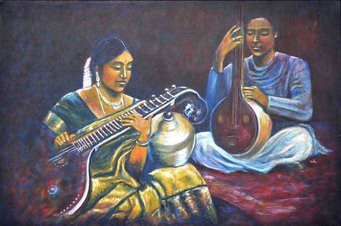 Few More  #paintings representing the beauty if veena