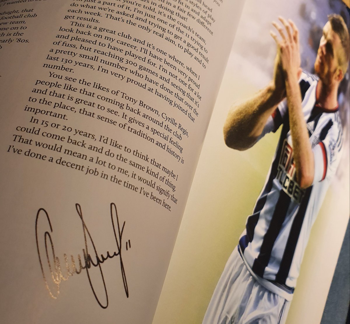 "You see the likes of Tony Brown, Cyrille Regis, people like that coming back around the club......In 15 or 20 years, I'd like to think that maybe I could come back and do the same kind of thing. That would mean a lot to me..."- Chris Brunt