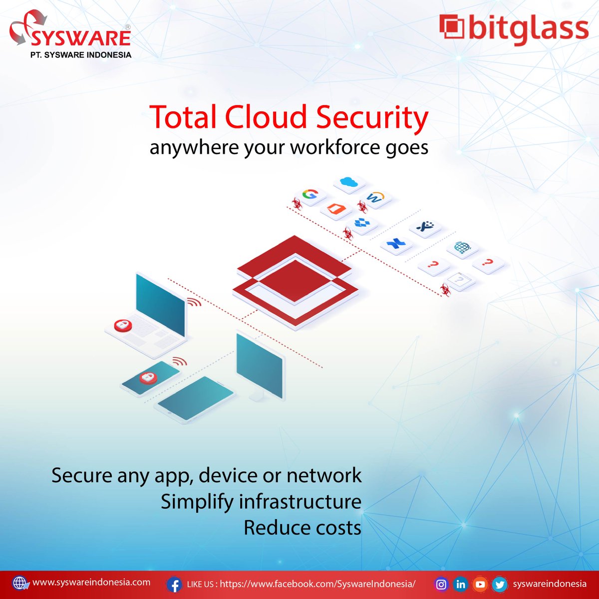 SyswareIndo's tweet image. Bitglass Next-Gen CASB automatically learns and adapts to new cloud applications, new malware threats, new behaviors and new devices, delivering comprehensive protection for any application and any device.
.
.
.
#bitglass #datasecuritysolutions #Cloudsecurity #wfh #casb #sysware