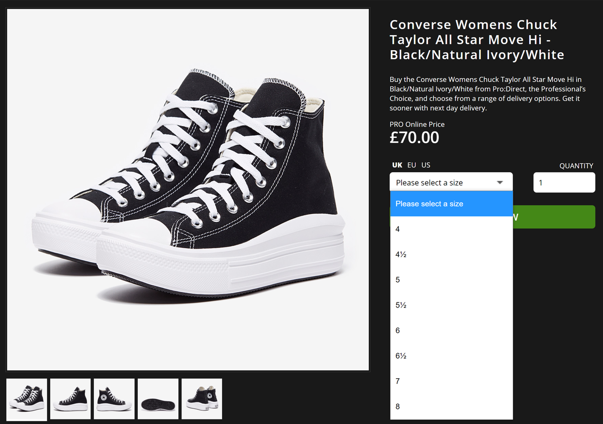 pro direct converse