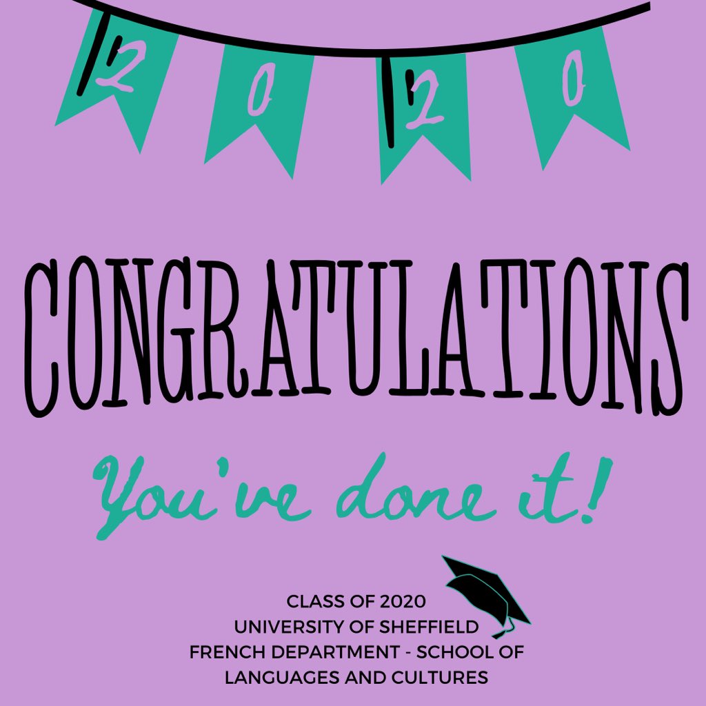 CFSheffield's tweet image. Huge félicitations to all of the new SLC grads! Hope you’re all happy with your results and enjoy those well-deserved celebrations!!🎉 
Lots of love from the LCF committee💙🤍❤️