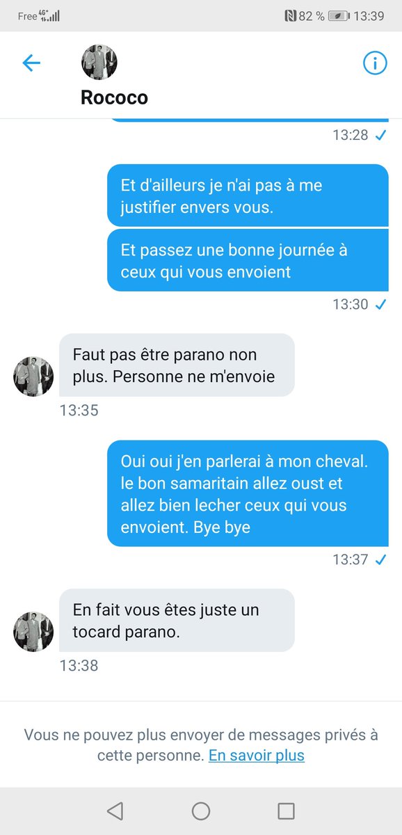 BrunoRelou's tweet photo. Voici les méthodes de #NazisRaus qu'utilisent les suceurs de bites pour espionner et intimider. Jusqu'à l'insulte. Bravo vive la #liberte d'expression https://t.co/FZdy1prYXq