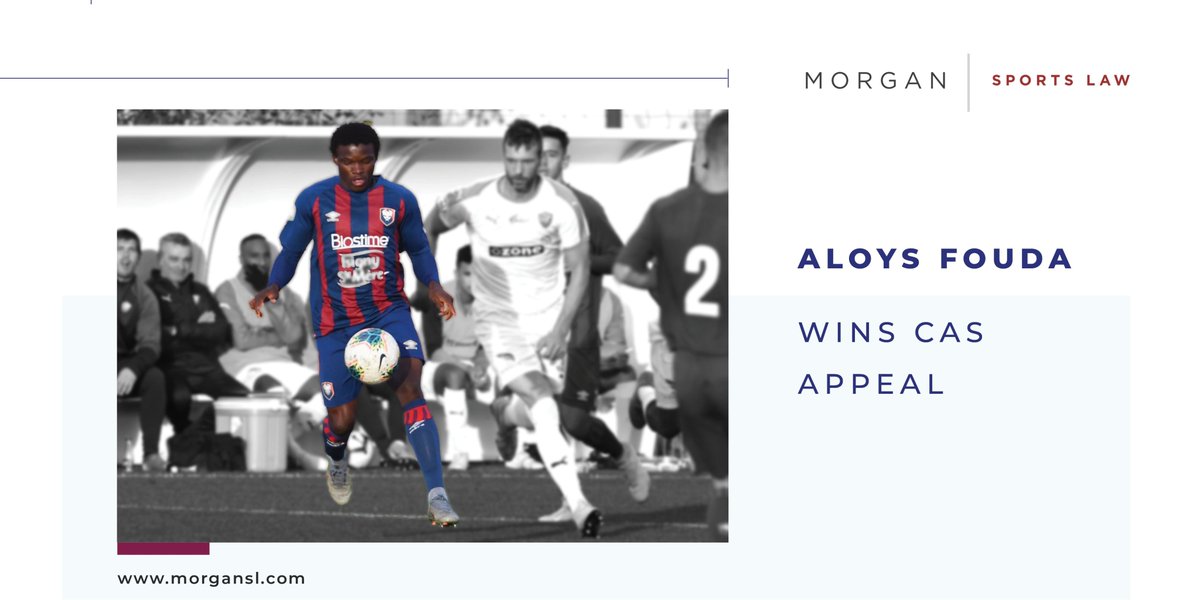 Morgan Sports Law client, Aloys Fouda, wins CAS appeal: bit.ly/32INL2T