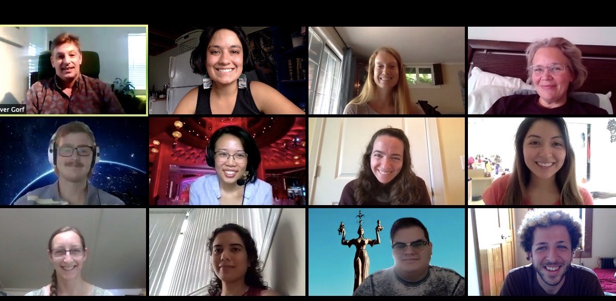 CBYX_YP's tweet photo. Congratulations to Eshrat, an alumna who was awarded a @CBYXAA mini-grant for a virtual German language course with fellow CBYX alumni. Below is a screenshot from Monday's meeting. Email info@cbyxalumni.org for more information about mini-grants. #CBYXcellence https://t.co/oI5nhfAad9