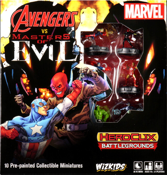 wizkidsgames's tweet image. Contact your FLGS today to get your copy of Marvel HeroClix Battlegrounds: Avengers vs Masters of Evil!  Featuring fan-favorite heroes and recognizable villains, it will appeal to casual fans and Marvel veterans alike!

Available NOW!
wizkids.com/heroclix/marve…