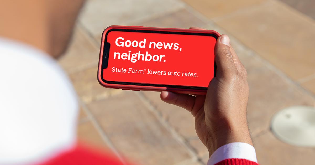 Good news, friends and neighbors! State Farm has new, lower auto rates. Call me for a quote and we'll see what you can save.