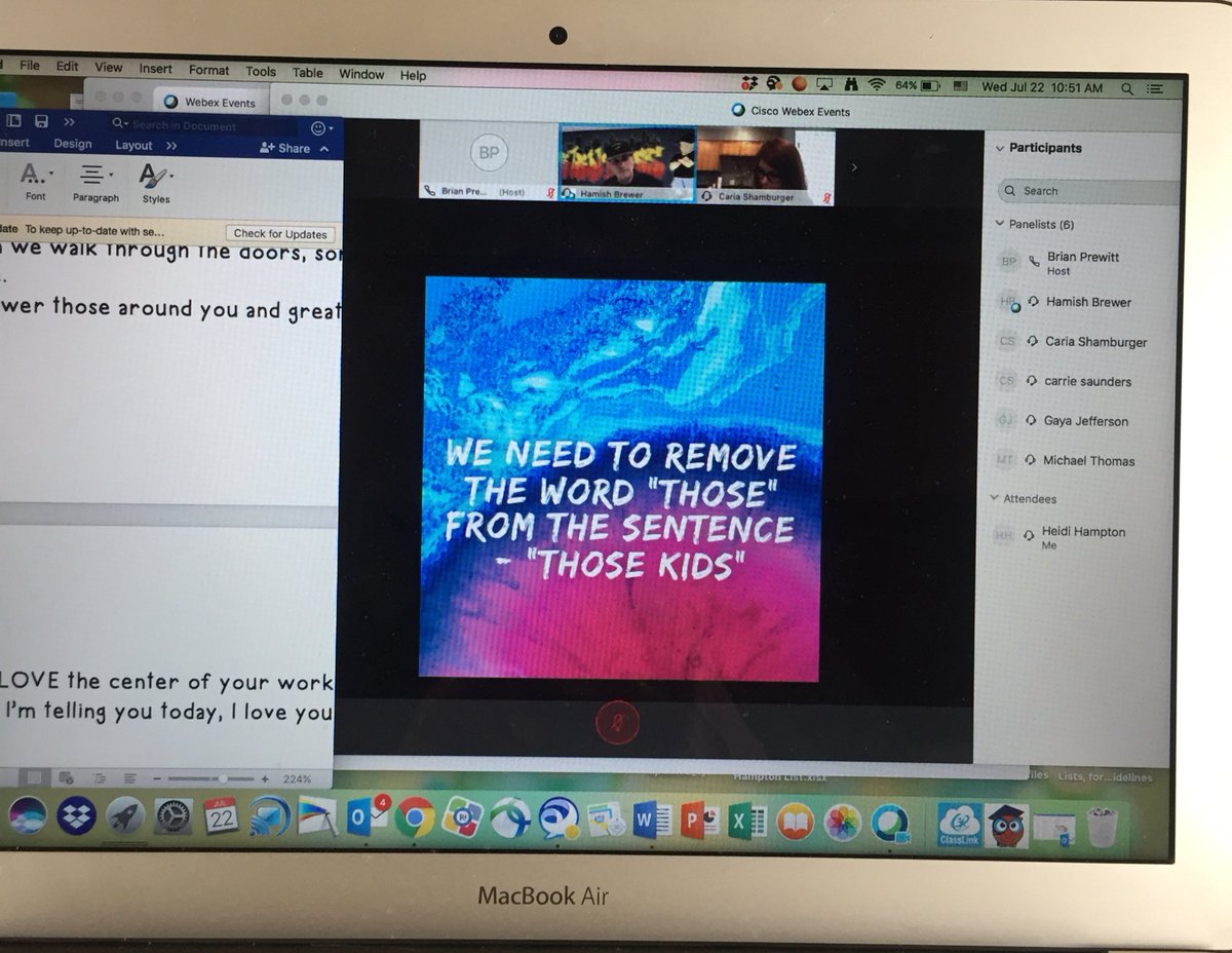 HeidiHampton526's tweet photo. Thank you @brewerhm for your inspiring words this morning! Feeling happy and motivated #chooseyourattitude #play #makesomeonesday  thanks @PLinRISD for a great start to #GROWRISD20 https://t.co/vFxNt5E0vM