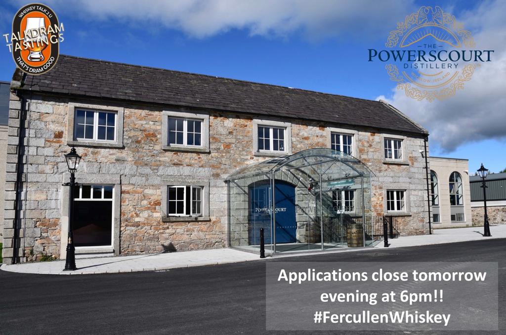 talkdram's tweet photo. Just over 24 hours left to get your name down!!

We will be sipping, savouring and chatting about some of the great @PowerscourtDist #FercullenWhiskey range next week on the 30th!!..

Register now for selection right here! ⤵️
https://t.co/RsgnV1MGI0 https://t.co/htSNbDr8jF