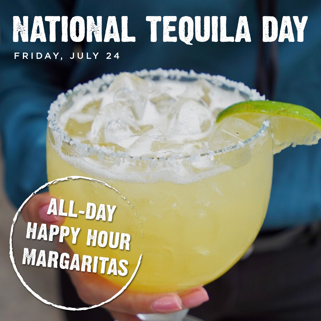 CycloneAnayas's tweet photo. We’re celebrating National Tequila Day with all-day drink specials on our world-famous margaritas! Order carryout or reserve a table to savor happy hour margarita prices all day long this Friday, July 24. https://t.co/xpwfwi2IKo https://t.co/FdYGsox1sx