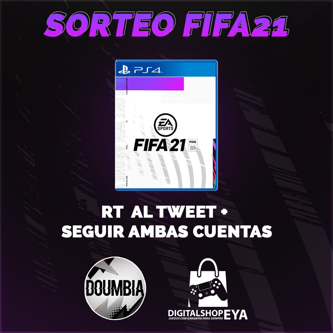 🎁FIFA 21🎁
Para celebrar la salida de la portada de #FIFA21 os traigo un sorteo junto a <a href="/DigitalShopEYA/">Juegos Digitales PS4</a> 
📌 REQUISITOS📌
-Follow <a href="/Doumbia_FUT/">DOUMBIA</a> / <a href="/DigitalShopEYA/">Juegos Digitales PS4</a> 
-RT a este tuit

Ganador 05/08/2020 y entrega juego día de salida. 

Cada 1.000 🔁 añadiremos otro juego a sortear!!!!
