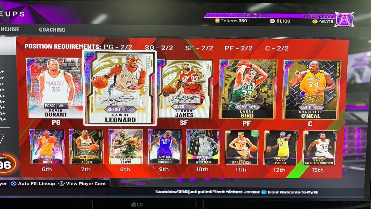 _Teige_'s tweet photo. @xDcentric Who should I get to make this team better? Didnt lock in for Kareem yet https://t.co/gypbsECQEx