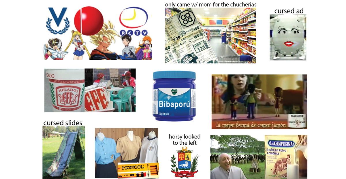 neural001's tweet photo. part 2 of 90s #Venezuela starterpack https://t.co/3xi4eqcMm4