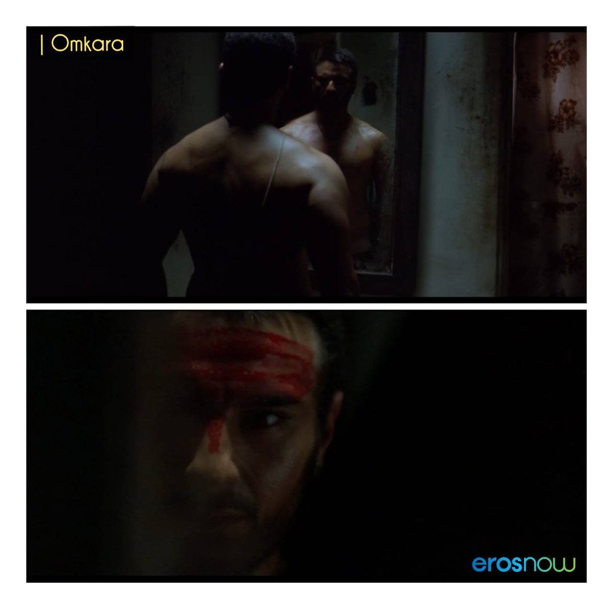 Anger; as Tyagi replicates the anointment, alone, in front of a mirror, with his own blood—swearing revenge for being passed over.(4/10)