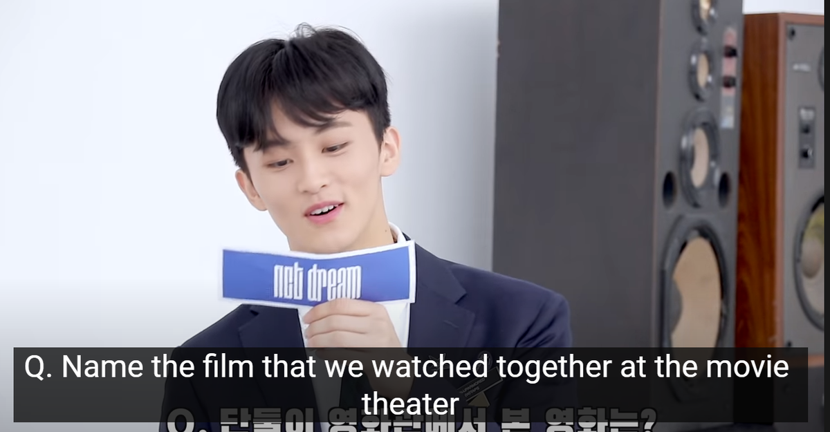 [Dream vs Dream 180920(uploaded)] Movie Date Predebut Dates (3 1/2)  #MarkHyuckMK: Name the film that we watched together at the movie theatre?HC: Miss Peregrine's Home for Peculiar ChildrenMK: Seriously, no one knows about this. We saw it on our own.